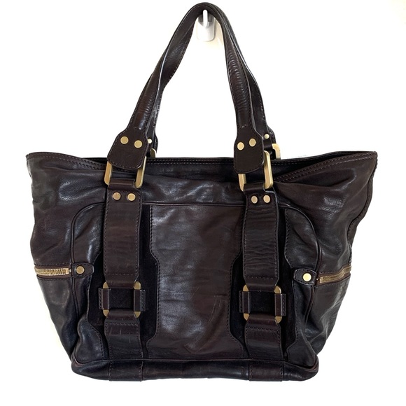 Jimmy Choo Chocolate Leather Tote - Picture 10 of 16